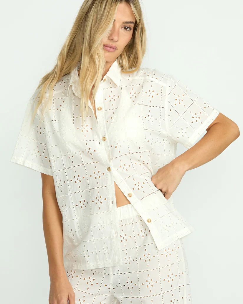 BILLABONG EYELET CRUSH TOP
