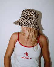 RUSTY LENNIE LEOPARD REVERSIBLE BUCKET HAT