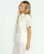 BILLABONG EYELET CRUSH TOP