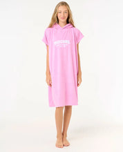 RIP CURL CLASSIC SURF HOODED TOWEL-GIRL PINK
