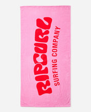RIP CURL GRAPHIC STANDARD TOWEL PINK