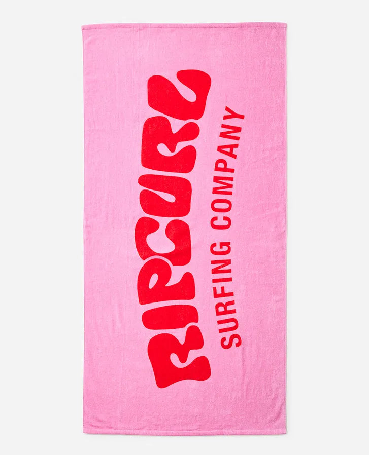RIP CURL GRAPHIC STANDARD TOWEL PINK