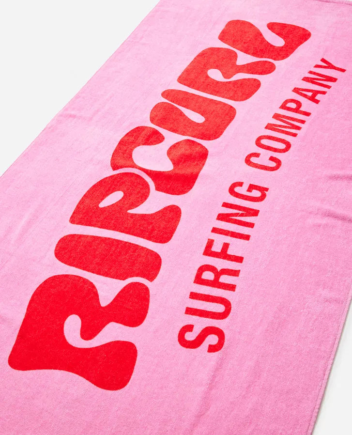 RIP CURL GRAPHIC STANDARD TOWEL PINK