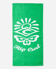 RIP CURL GRAPHIC STANDARD TOWEL GREEN