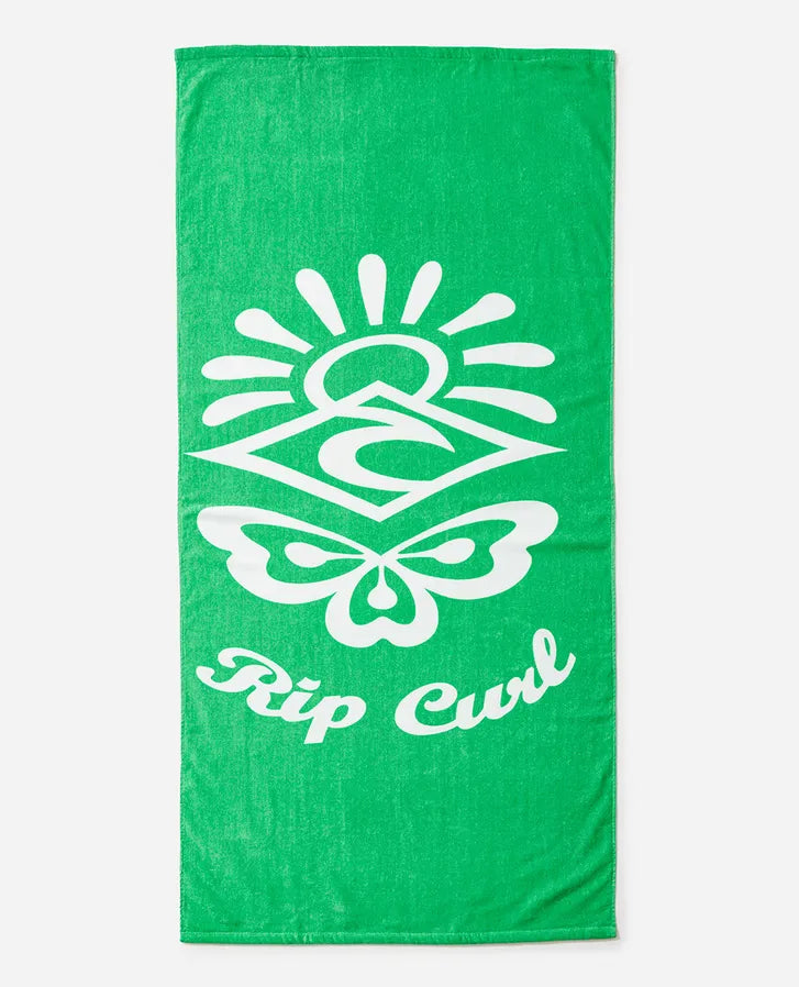 RIP CURL GRAPHIC STANDARD TOWEL GREEN