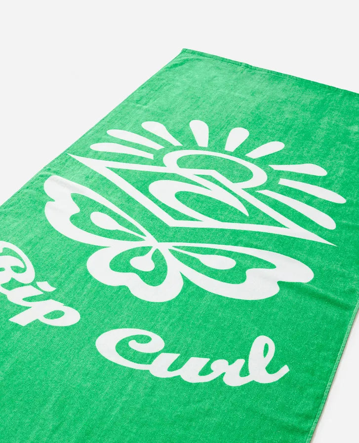 RIP CURL GRAPHIC STANDARD TOWEL GREEN