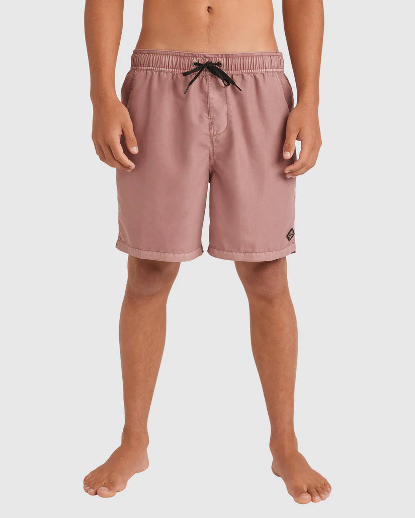 BILLABONG ALL DAY OVERDYE 17" SHORTS - DUSTY ROSE