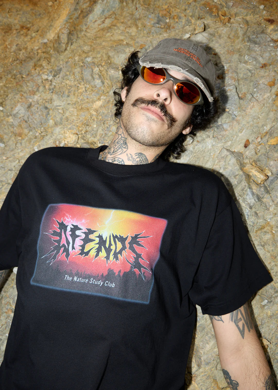 AFENDS FATIGUED PANNELED CAP