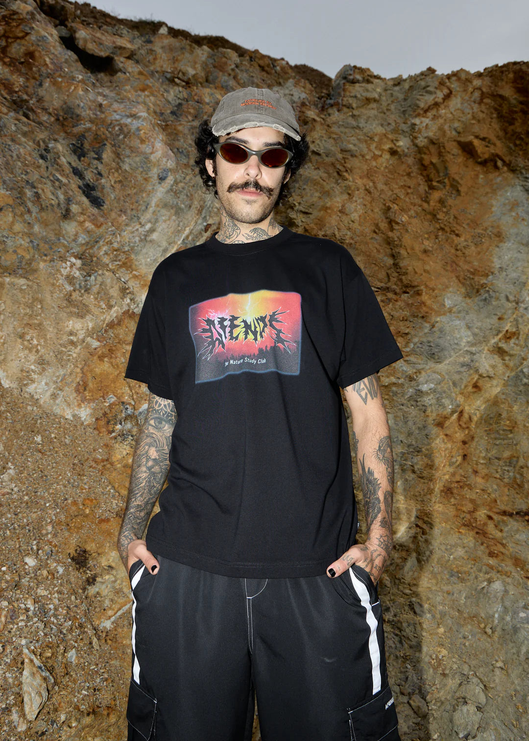 AFENDS FATIGUED PANNELED CAP