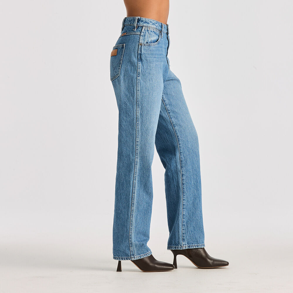 WRANGLER HI CLAUDIA BLUE FLOWER JEANS