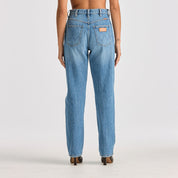 WRANGLER HI CLAUDIA BLUE FLOWER JEANS