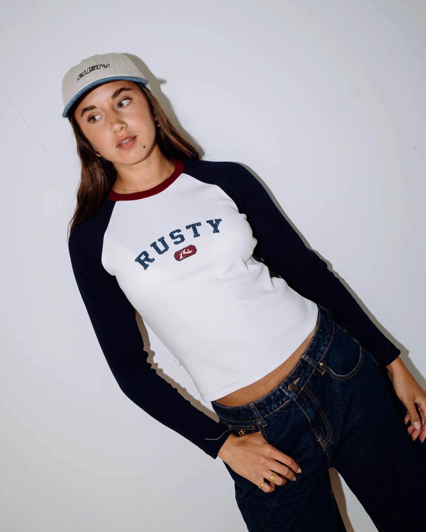 RUSTY FLIP LOGO DAD CAP