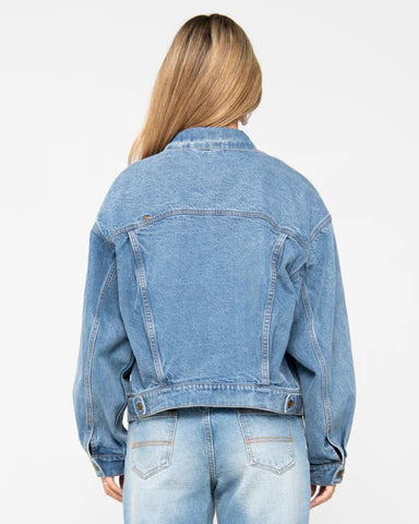 RUSTY ALL TIME OVERSIZED DENIM JACKET