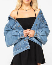 RUSTY ALL TIME OVERSIZED DENIM JACKET