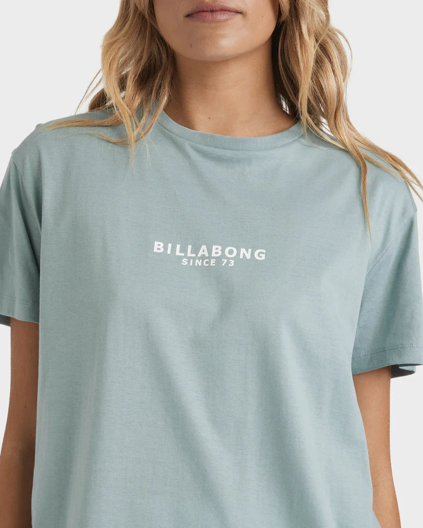 BILLABONG EMERALD ISLAND TEE - BLUE FOG
