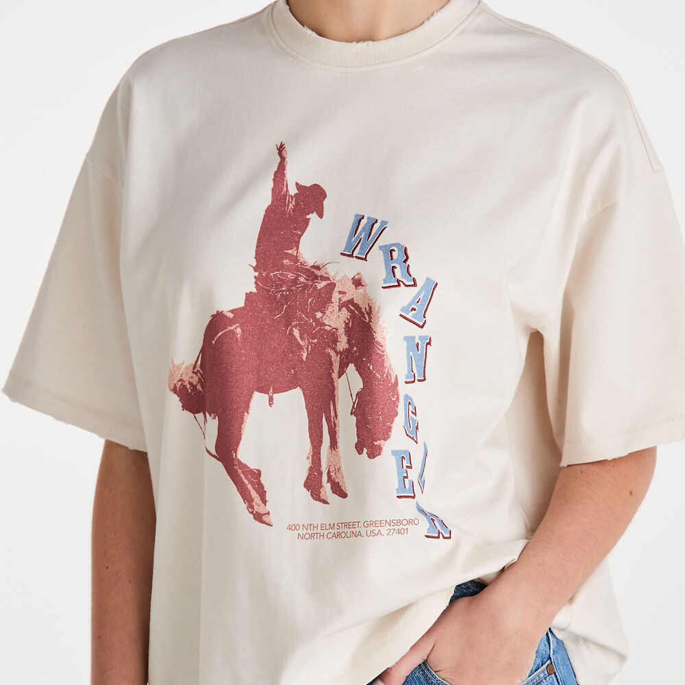 WRANGLER BUCKING BOXED TEE