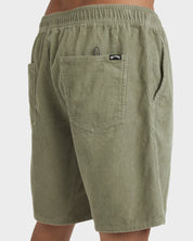 BILLABONG LARRY CORD WALK SHORTS - GREEN ASH