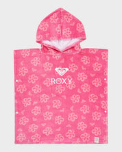 ROXY STAY MAGICAL PRINTED PONCHO PINK COSMOS FLIP FLOWERS GIRLS