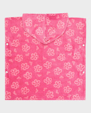 ROXY STAY MAGICAL PRINTED PONCHO PINK COSMOS FLIP FLOWERS GIRLS