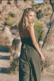 RHYTHM LOUISE CHECK HALTER TOP