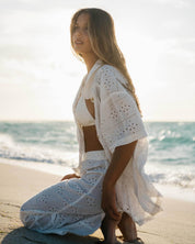 BILLABONG EYELET CRUSH TOP