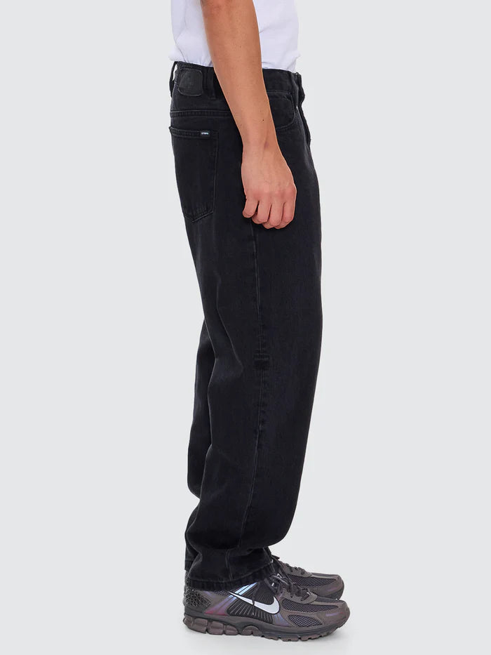 THRILLS SLACKER DENIM JEAN - AGED BLACK