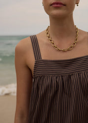 AFENDS CYRUS MINI DRESS – RECYCLED BABYDOLL DRESS WITH ADJUSTABLE TIES