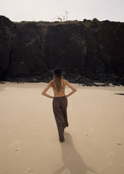 AFENDS CYRUS WIDE LEG PANT – RECYCLED LIGHTWEIGHT DRAWSTRING PANTS