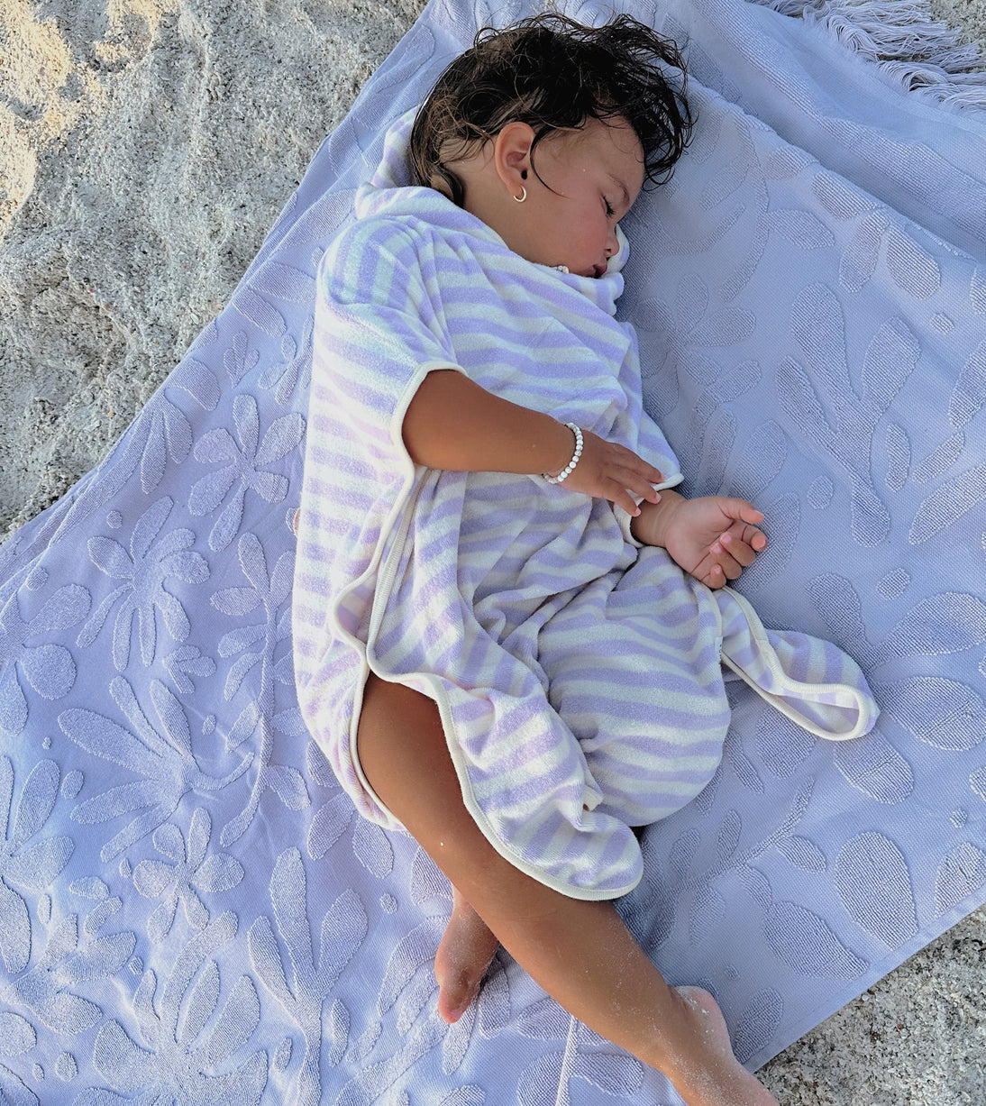 KIDS HOODED TOWEL PRINCESS SWAN