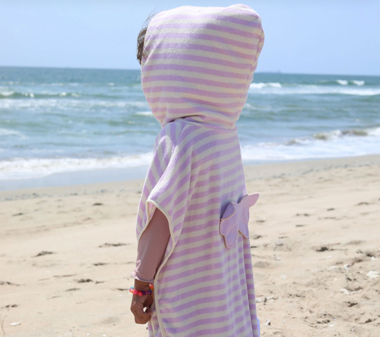 KIDS HOODED TOWEL PRINCESS SWAN
