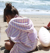 KIDS HOODED TOWEL PRINCESS SWAN