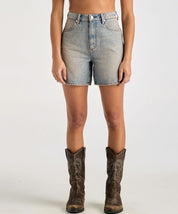 WRANGLER HIGH A-LINE SHORT PINK - PINK SALT