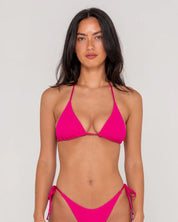 RUSTY SANDALWOOD MULTIWAY BIKINI TOP - FUCHSIA