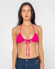 RUSTY SANDALWOOD MULTIWAY BIKINI TOP - FUCHSIA