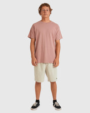 BILLABONG PREMIUM WAVE WASH TEE - DUSTY ROSE - BUY 2 FOR $60