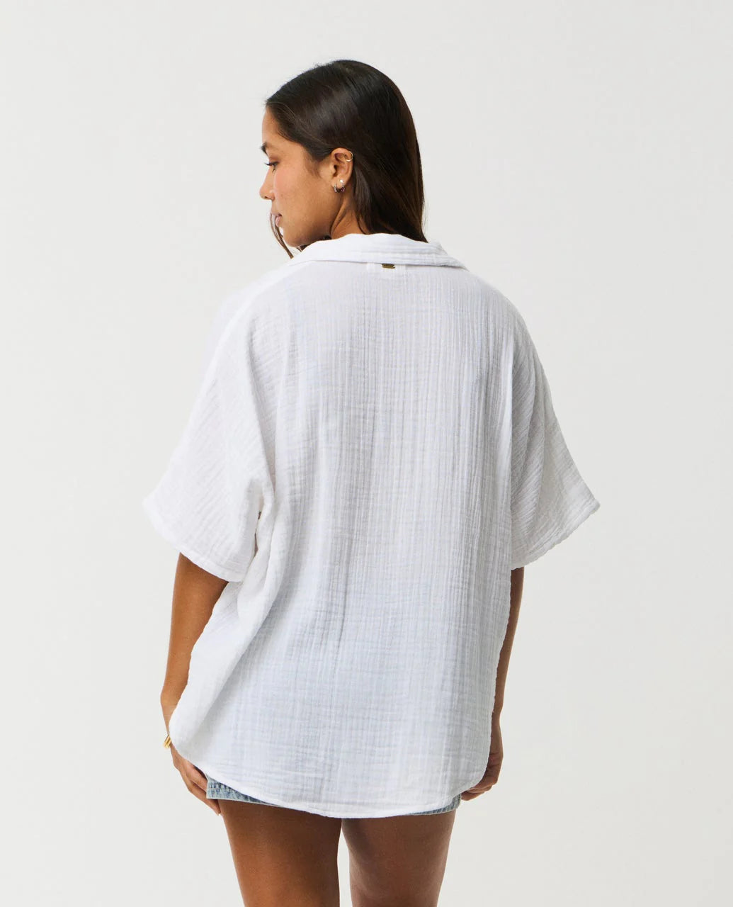 RIP CURL PREMIUM SURF SHIRT - WHITE