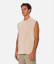 INDUSTRIE THE FREEMAN SLEEVELESS TEE - DUNE