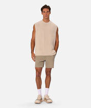 INDUSTRIE THE FREEMAN SLEEVELESS TEE - DUNE