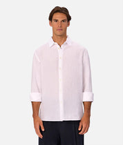 INDUSTRIE THE ST MARTINS LONG SLEEVE LINEN SHIRT - WINTER WHITE