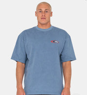 RUSTY SLEDS N THREADS GRAPHIC TEE - RED TEAL
