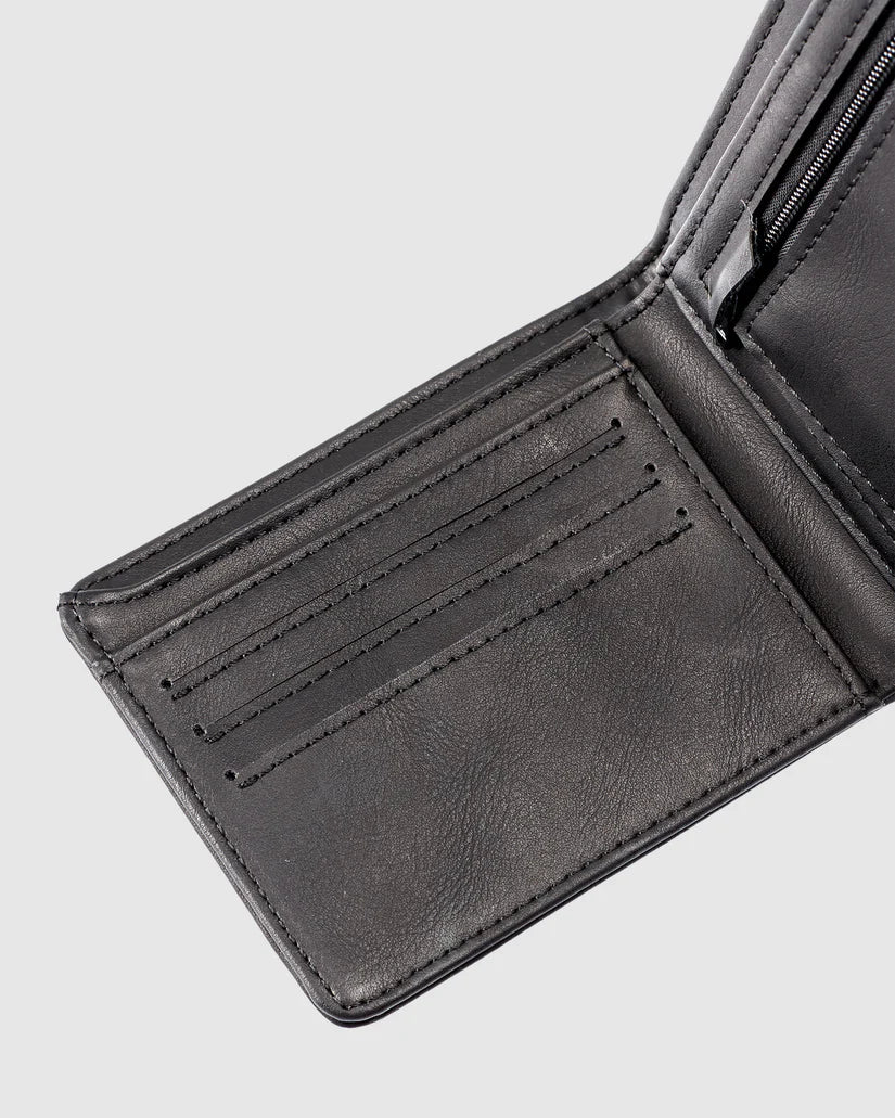 QUIKSILVER SLIM RAYS WALLETS BLACK
