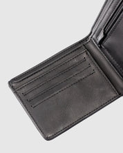 QUIKSILVER SLIM RAYS WALLETS BLACK