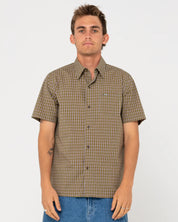 RUSTY DATSUN CHECK SHORT SLEEVE SHIRT