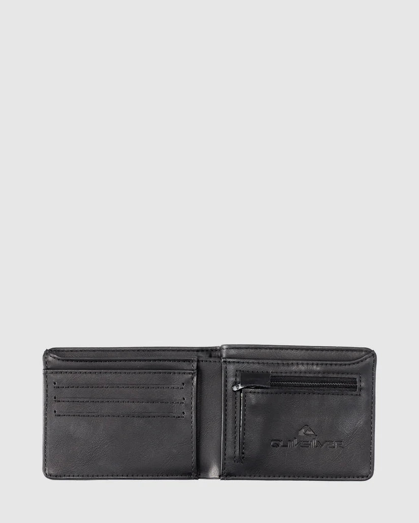 QUIKSILVER SLIM RAYS WALLETS BLACK