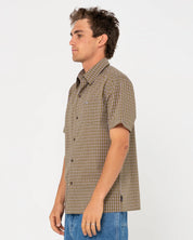 RUSTY DATSUN CHECK SHORT SLEEVE SHIRT