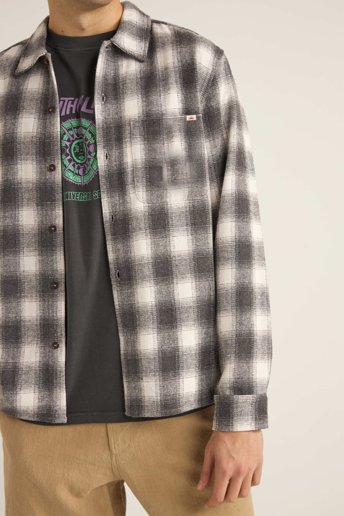 RHYTHM PLAID LS FLANNEL SHIRT