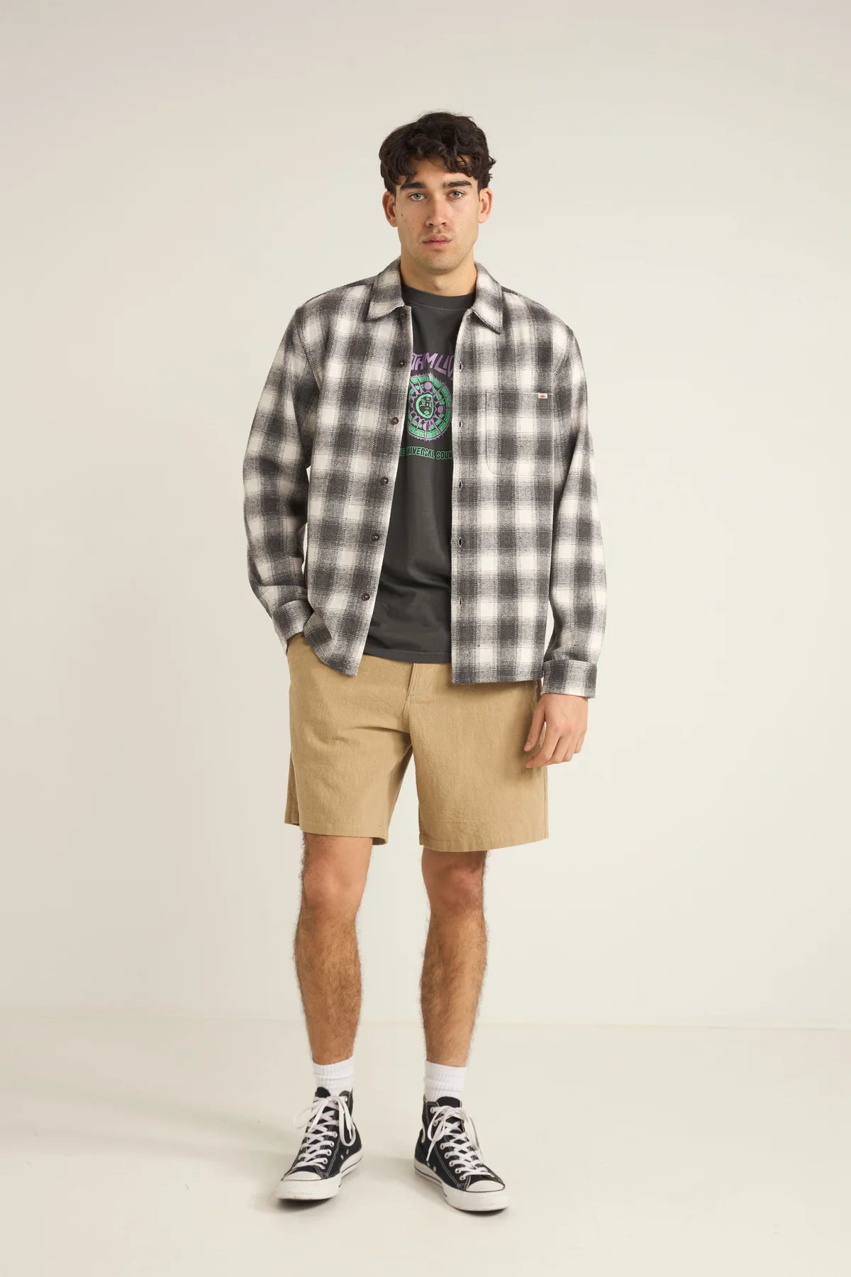 RHYTHM PLAID LS FLANNEL SHIRT