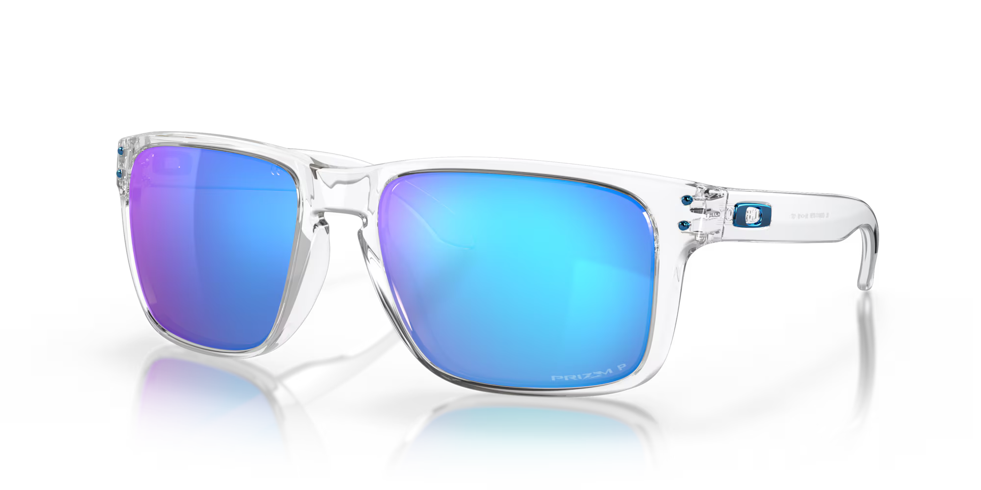 OAKLEY HOOLBROOK XL POLISHED CLEAR W/PRIZM SAPPHR IRID POL