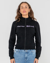 RUSTY SUNDIAL ZIP THROUGH  KNIT