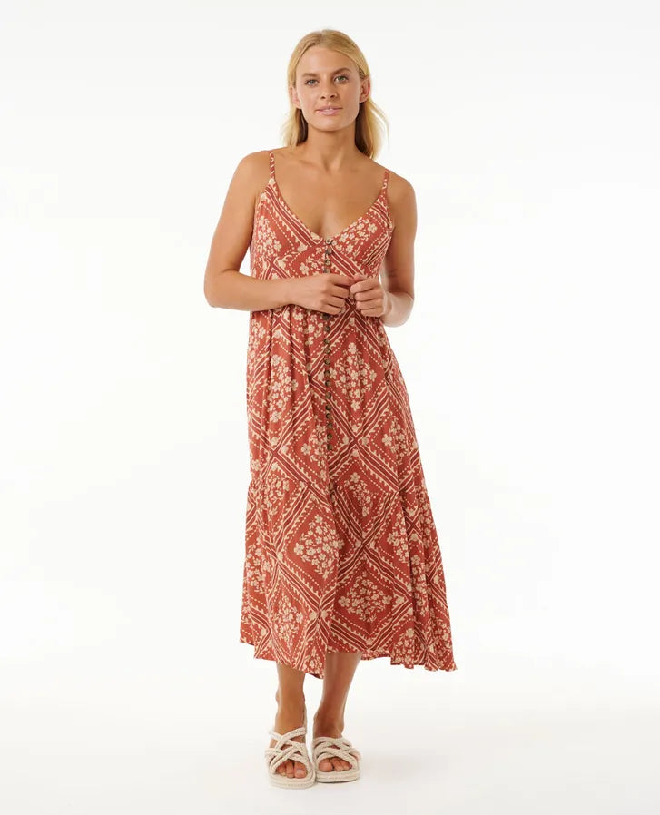 RIPCURL SOLEIL BUTTON THROUGH MAXI